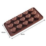 Lariy New Cute heart Silicone Ice Candy Tray Soap Chocolate Cup Cake Mold Mould N2
