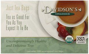 Davidson's Tea Hibiscus Flower, 100-Count Tea Bags N11
