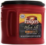 Folgers Black Silk Regular Coffee - Regular - Black Silk - Dark/Bold - Ground N3