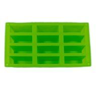 New 12 Cell Pink Purple Green Silicone Mould Sponge Finger Cake Bar Bakeware Mold Baking Tray N2