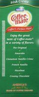 Coffee-Mate Irish Creme Liquid Creamer 50 Single Serve 3/8 FL OZ N5