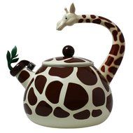 JustNile Enamel Animal Whistling Kettle - Giraffe