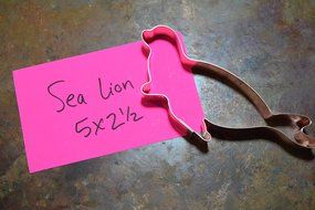 Sea Lion Copper Cookie Cutter N4