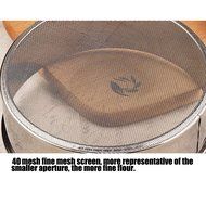 SZHTSWU Professional Round Stainless Steel Flour Sieve with 40 Mesh(4.5Inch, 18/8 Steel) N9