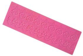 Beauty Clubs Cake Decoration Tool Rose lace Silicone Mould Lace Cupcake Mat N4