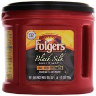 Folgers Black Silk Regular Coffee - Regular - Black Silk - Dark/Bold - Ground N4