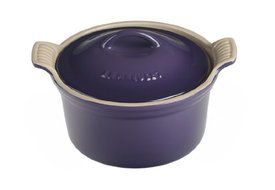 Le Creuset Heritage Stoneware 18oz. Covered Cocotte, Cassis