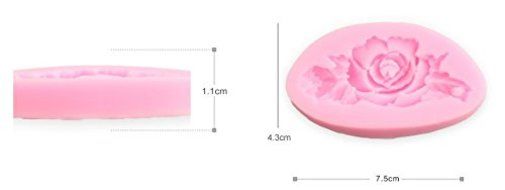 YIJIA Rose Flower Shaped Silicone Press Mold Fondant Cake Decoration 3D Mould Pastry Tools N2