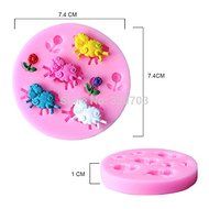 1pcs, Sheep Shape Silicone Mold, for Fondant Cake Mold, Bakware Tools, Soap Mold ,Sugar Tool