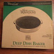 Pampered Chef Family Heritage Stoneware: Deep Dish Baker -Vanilla N2