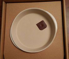 Pampered Chef Family Heritage Stoneware: Deep Dish Baker -Vanilla N3