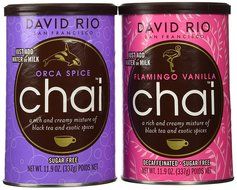 David Rio Chai Mix, Sugar Free 2 Caniser Variety Pack, 11.9 Oz N2