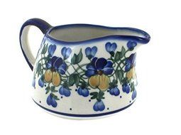 Polish Pottery Pansies Gravy Boat