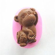 Wocuz W0508 Monkey Jelly Pudding Candy Making Silicone Mold Cake Decoration Mould Fondant Chocolate Small Pastry... N2