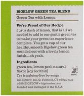 Bigelow Green Tea w/ Lemon Tea Bags - 20 ct N3