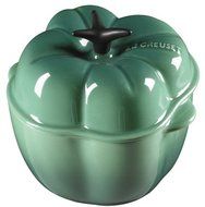 Le Creuset Stoneware 12.8 Ounce Petite Bell Pepper Casserole, Jade