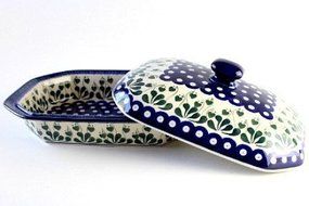 Polish Pottery Alyce Medium Covered Baking Dish