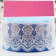 Beauty Clubs Cake Decoration Tool Rose lace Silicone Mould Lace Cupcake Mat N7