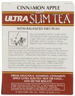Ultra Slim Tea, Cinnamon Apple, Tea Bags, 24-Count Box (Pack of 4)