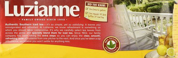 Luzianne Green Iced Tea Bags, Family Size - Multi Pack of 2 Packages, Each Package Containing 24 Tea Bags (Total... N2