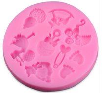Baby Shower Silicone Fondant Cake Mould Mold Chocolate Baking Sugarcraft Decor