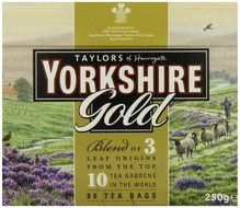 Yorkshire Gold tea in tea bags-box 80 bags