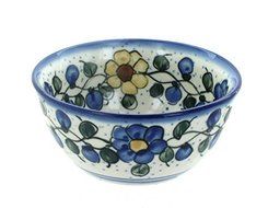 Polish Pottery Geranium Dessert Bowl