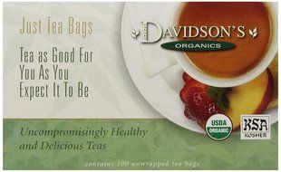 Davidson's Tea Hibiscus Flower, 100-Count Tea Bags N96