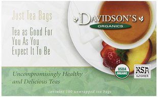 Davidson's Tea Hibiscus Flower, 100-Count Tea Bags N120
