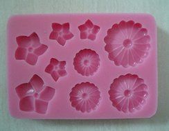 HSE New Arrival Beautiful flower shaped 3D silicone cake fondant mold, cake decoration tools, soap, candle moulds