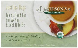 Davidson's Tea Hibiscus Flower, 100-Count Tea Bags N182