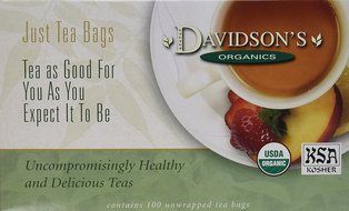 Davidson's Tea Hibiscus Flower, 100-Count Tea Bags N183