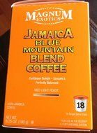 Magnum Exotics JAMAICA BLUE MOUNTAIN Blend Coffee k-cup 18 cts. (Pack of 2)