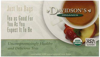 Davidson's Tea Hibiscus Flower, 100-Count Tea Bags N282