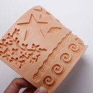 Fondant and Gum Paste Silicone Mold, Sea Life Waves Starfish Shell Cake Decorating Embossing Mould