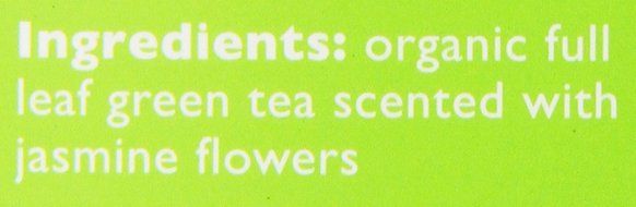 Novus Jasmine Green 100% Organic Tea, 12 Count Tea Bags