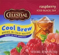 CELESTIAL SEASONINGS TEA COOL BREW RASPBRY, 40 BG N4