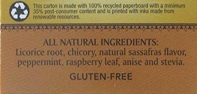 Sassafras Herbal Tea - Box of 20 Tea Bags - Old Fashioned Root Beer Flavor N4