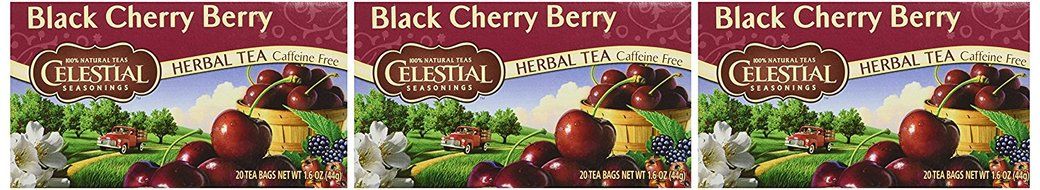 CELESTIAL SEASONINGS HERB TEA,BLK CHERRY BERRY, 20 BAG