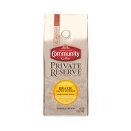 Community Coffee Private Reserve Whole Bean, Brazil Santos Bourbon, 12 Ounce (Pack of 3)