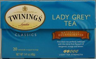 Twinings Classics Lady Grey Tea Naturally Decaffeinated 20 Bag(S)