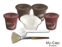 My-Cap Reusable Coffee Brew Basket for Keurig K-Cup Packs and Filters for Keurig&reg; K-Cup Brewer K75, K45, B60,...