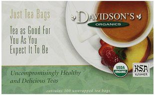 Davidson's Tea Hibiscus Flower, 100-Count Tea Bags N306