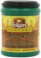 Folgers Flavors Hazelnut Decaffeinated Ground Coffee, 11.5-Ounce Tubs (Pack of 6)