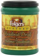 Folgers Flavors Hazelnut Decaffeinated Ground Coffee, 11.5-Ounce Tubs (Pack of 6) N3