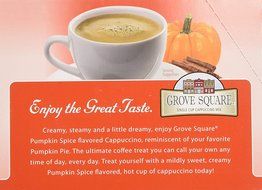 Grove Square Pumpkin Spice Cappuccino K-Cups (48 Count)