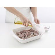 Lekue Steam &amp; Roast 1-2 Servings Ceramic Baking Dish and Silicone Lid, Green