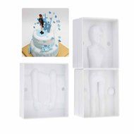 Constructan(TM) Bakeware Kitchen Accessories DIY 3D Human Figure Mold Mould Die Plastic for Decorating Fondant... N4
