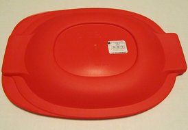 Pyrex Red Plastic Lid for 2 Qt Oval Baking Dish