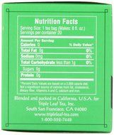 Triple Leaf Tea, Tea Bags, Green Tea, 1.34-Ounce Bags, 20-Count Boxes (Pack of 6)